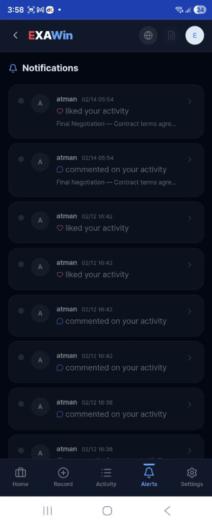 Notifications - Dark
